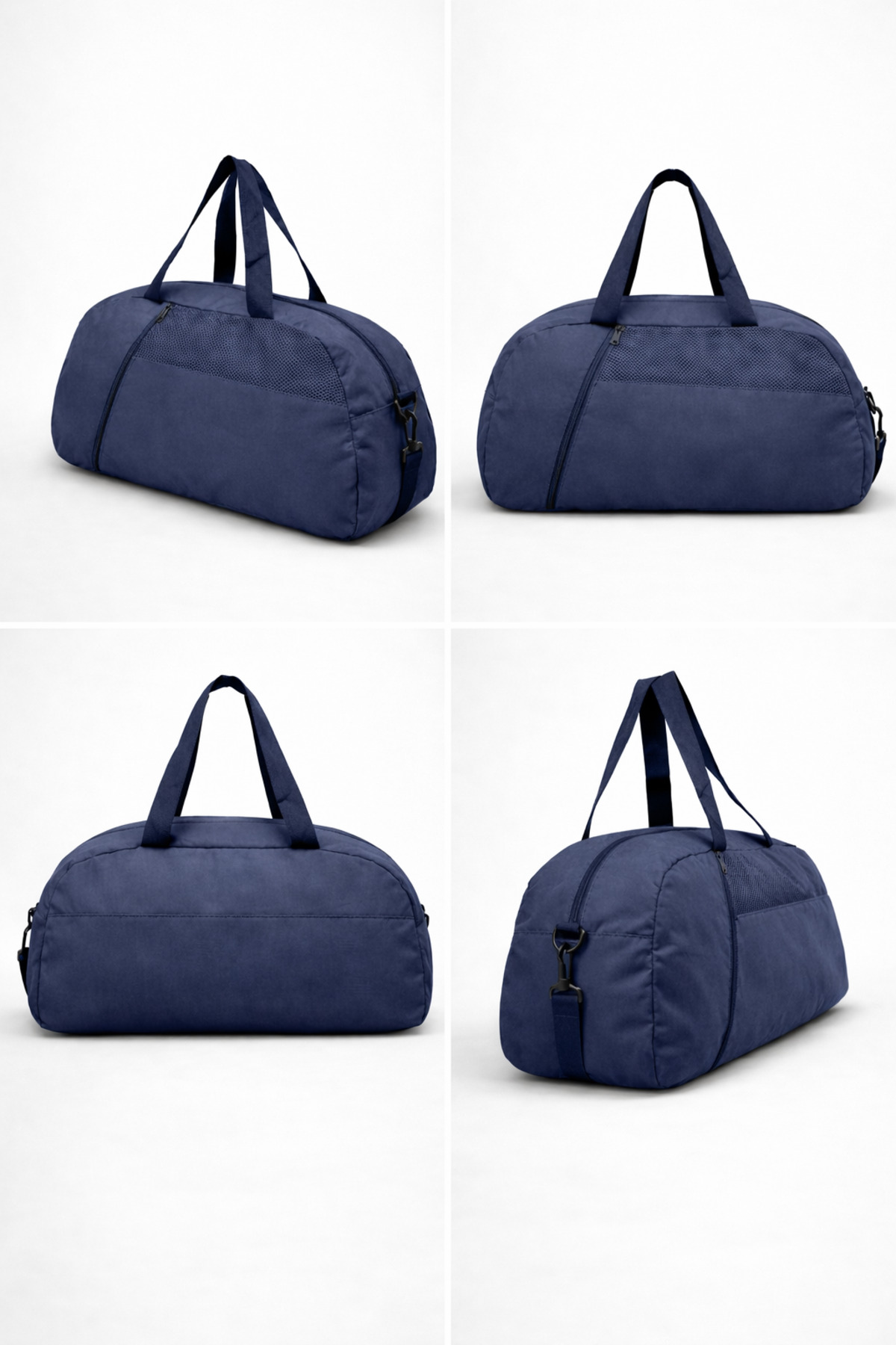 KAFF  Orta Boy Lacivert Önü Cepli Ayarlanabilir Omuz Askılı El Seyahat Spor Çantası-0832 - Görsel 5