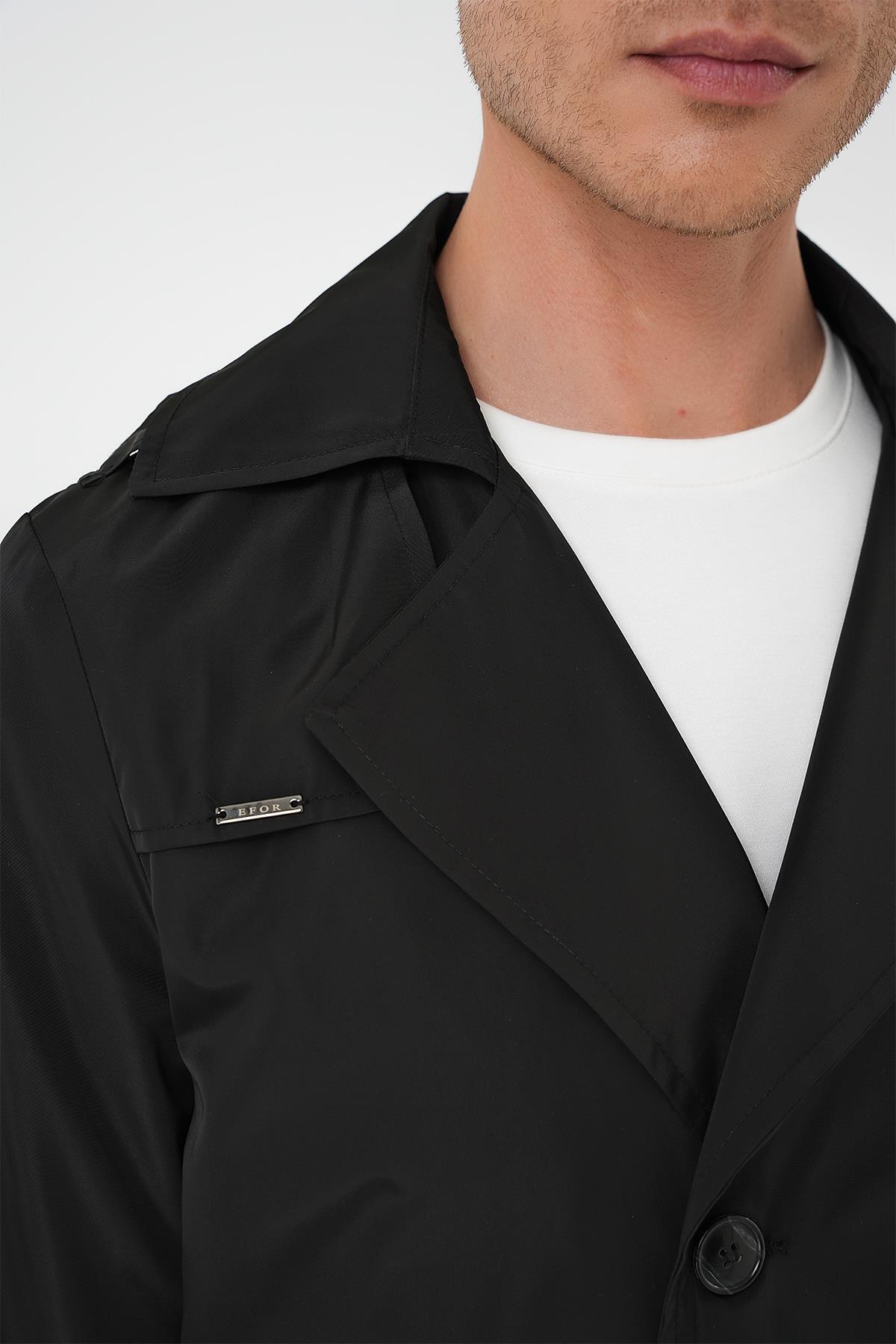 Efor  TRENÇKOT 04 Siyah Pardösü - Görsel 7