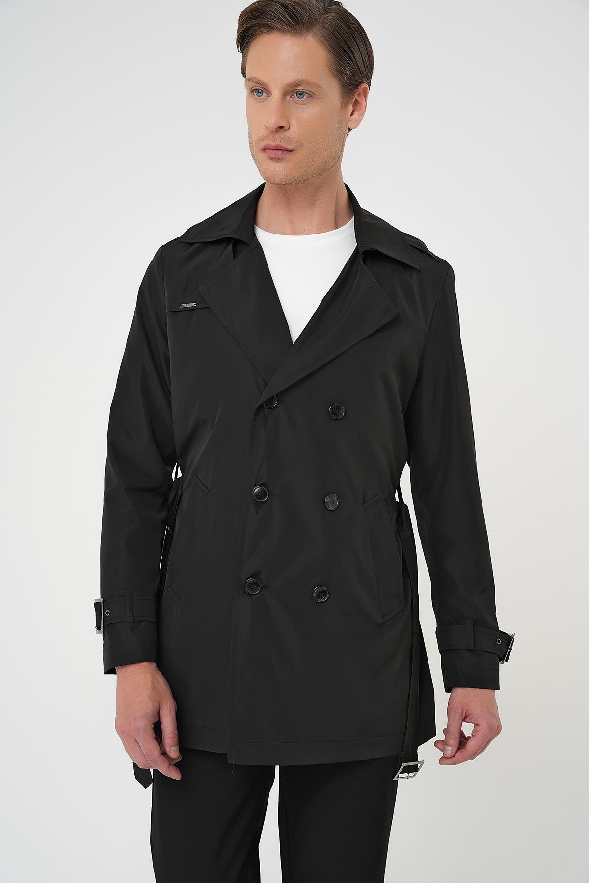 Efor  TRENÇKOT 04 Siyah Pardösü - Görsel 4