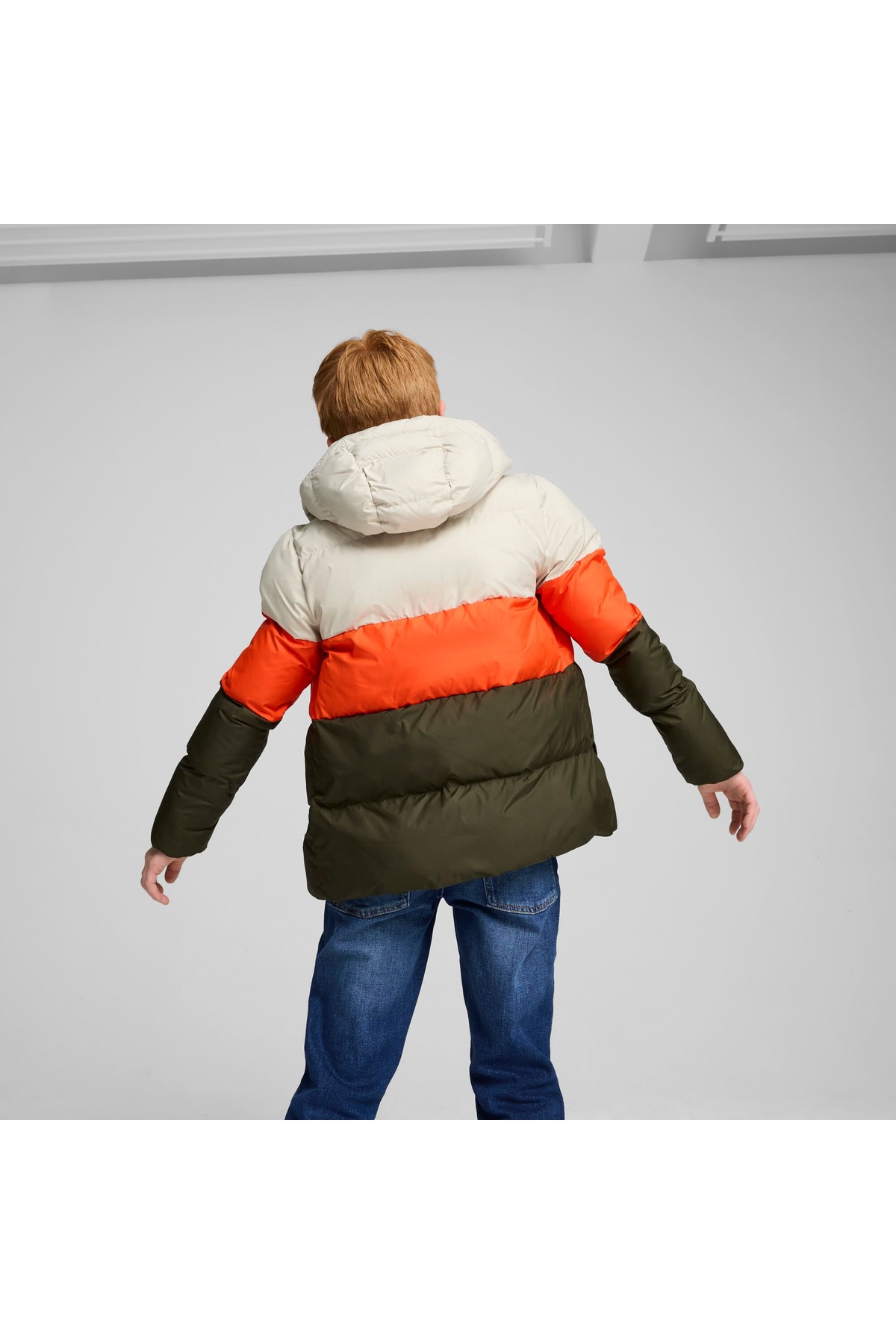 Puma Poly Hooded Puffer Jacket Genç Ceket görsel 2