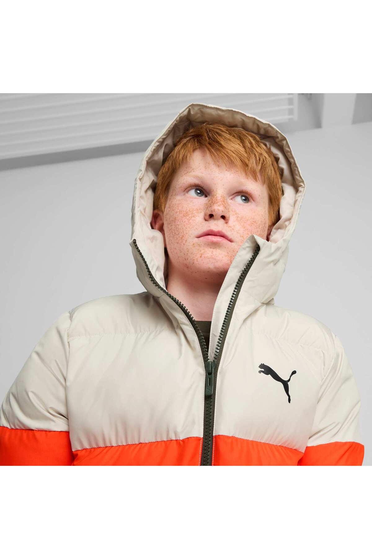 Puma Poly Hooded Puffer Jacket Genç Ceket görsel 4