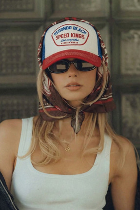 King Kerosin Fileli Kamyoncu Şapkası - Redondo Beach Nakışlı Şapka