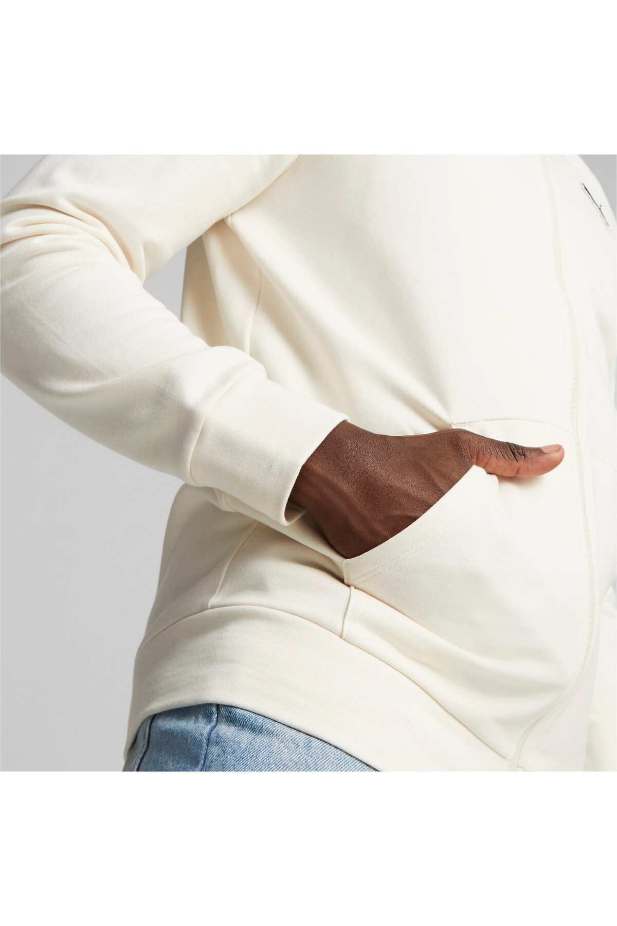 Puma BETTER ESSENTIALS FZ Hoodie-no color Sweatshirt görsel 3