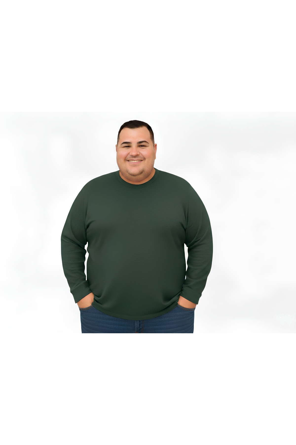 sngl Tricou Cu Mânecă Lungă Oversize Pentru Bărbați 3xl 4xl 5xl 6xl 7xl 8xl 9xl Masculin - 7XL
