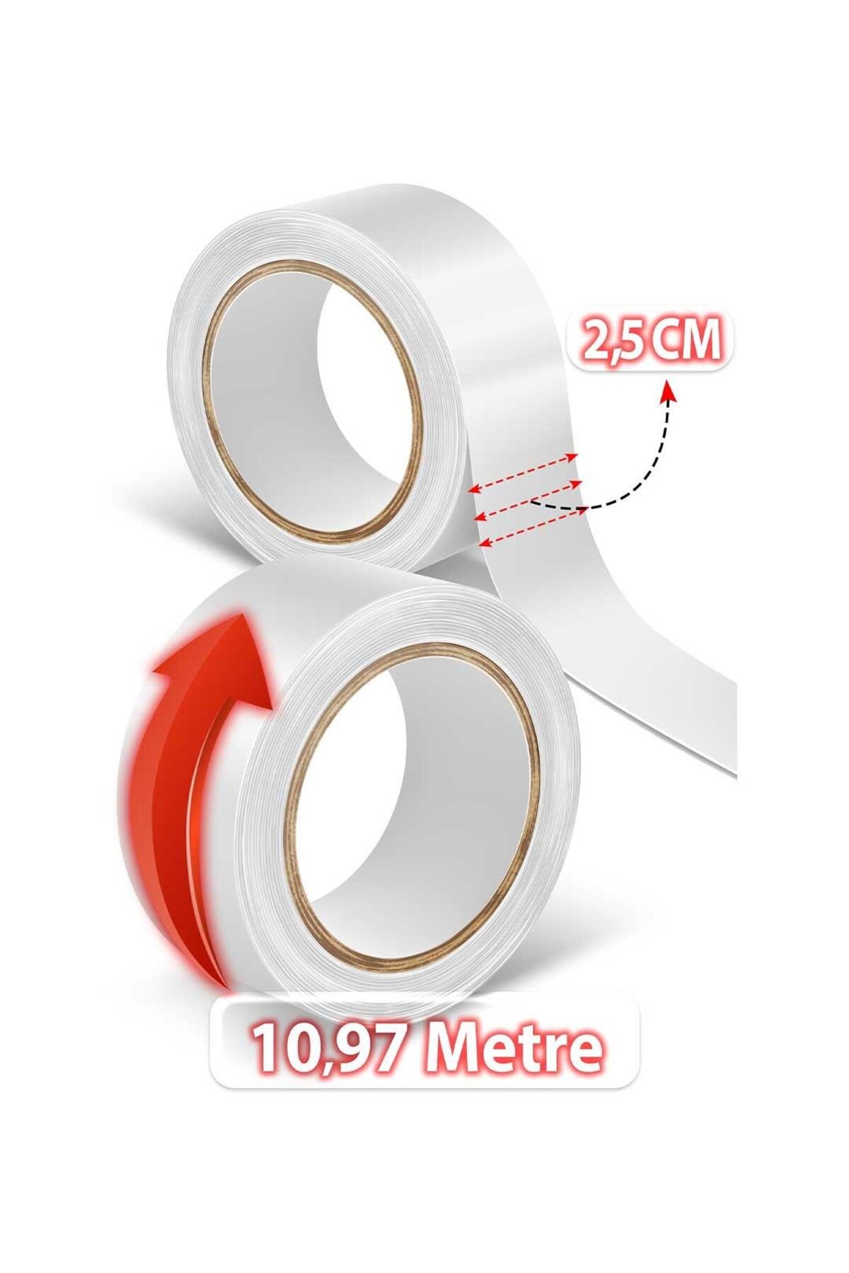 Supertape™ Roll - Protez Saç Bandı Rulo 1" X 12 Yards (2,5CM X 11M) — S.T M3 — تصویر 3 از 3