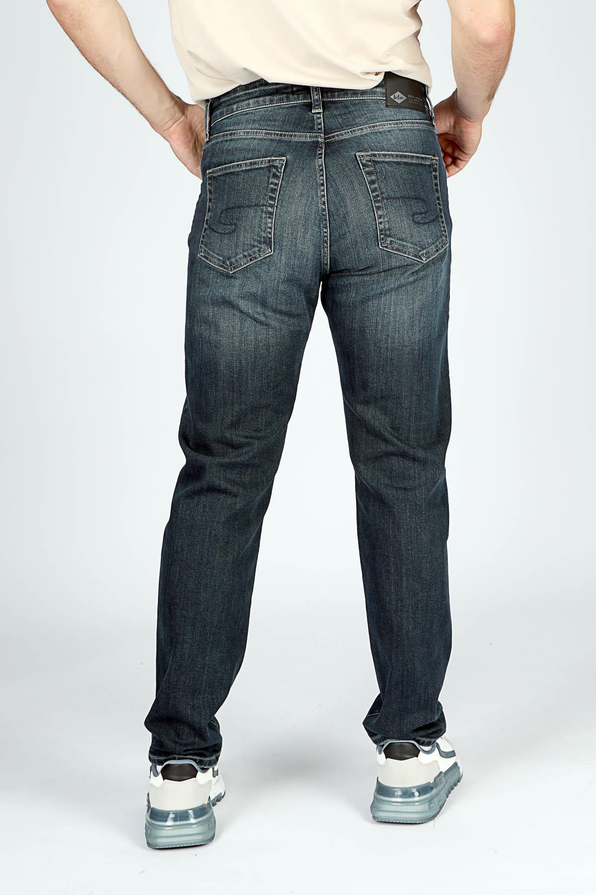 Lee Cooper  Ricky Yüksek Bel Normal Kesim Düz Paça Lisa Aqua Bnz Erkek Jean Pantolon - Görsel 3