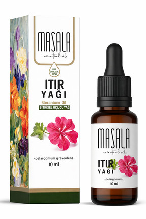 Masala Saf Itır (Sardunya) Yağı 10 ml. - (Geranium Essential Oil)