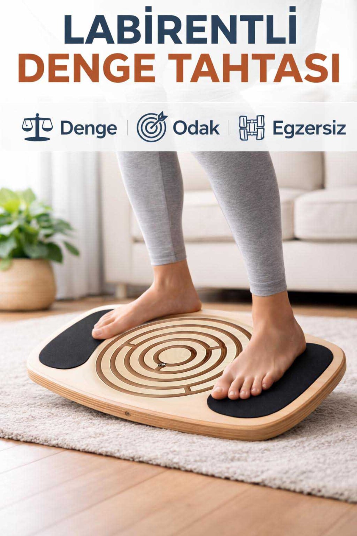 balango Denge Tahtası | Labirentli Odak ve Denge Geliştirici | Çocuk & Yetişkin