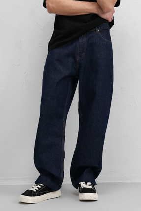 Vamos Baggy Fıt Jean Koyu Mavi