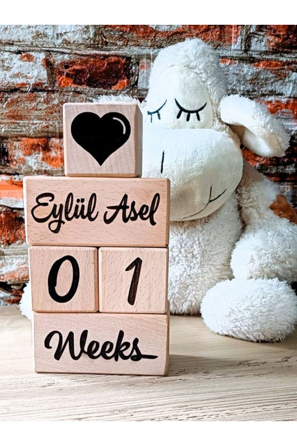 fikirstore Anne Bebek Hatıra Fotoğraf Çekim Anı Küpleri (İNGİLİZCE) Lazer Kazımalı Isimli 5'li Set fotoğrafı 4 (önizleme)