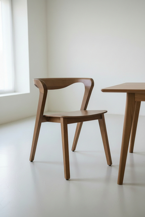 KleinHaus Furniture Arco Ahşap Sandalye, Ahşap Oturumlu