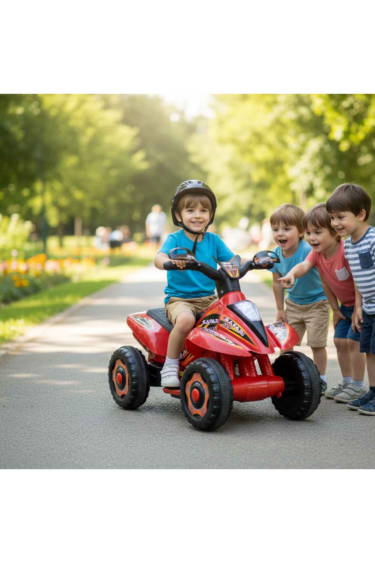 ujtoys LED IŞIKLI VE MÜZİKLİ Römorklu Safari ATV fotoğrafı 3 (önizleme)