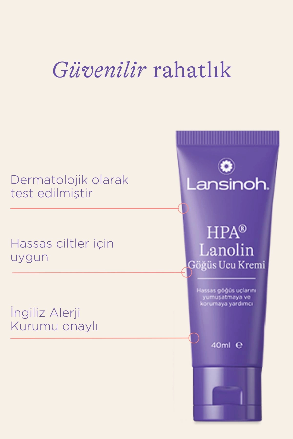 LANSINOH Lanolin Göğüs Ucu Kremi 40 ml fotoğrafı 6 (önizleme)