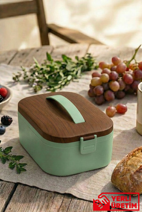 Genel Markalar Lunchee - Çelik Bölmeli Sızdırmaz Ahşap Görünümlü Vakum Kapakl...