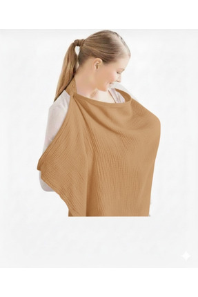 Marigoldhome %100 Pamuklu Müslin Emzirme Önlüğü 65x100 Cm 2 Katlı