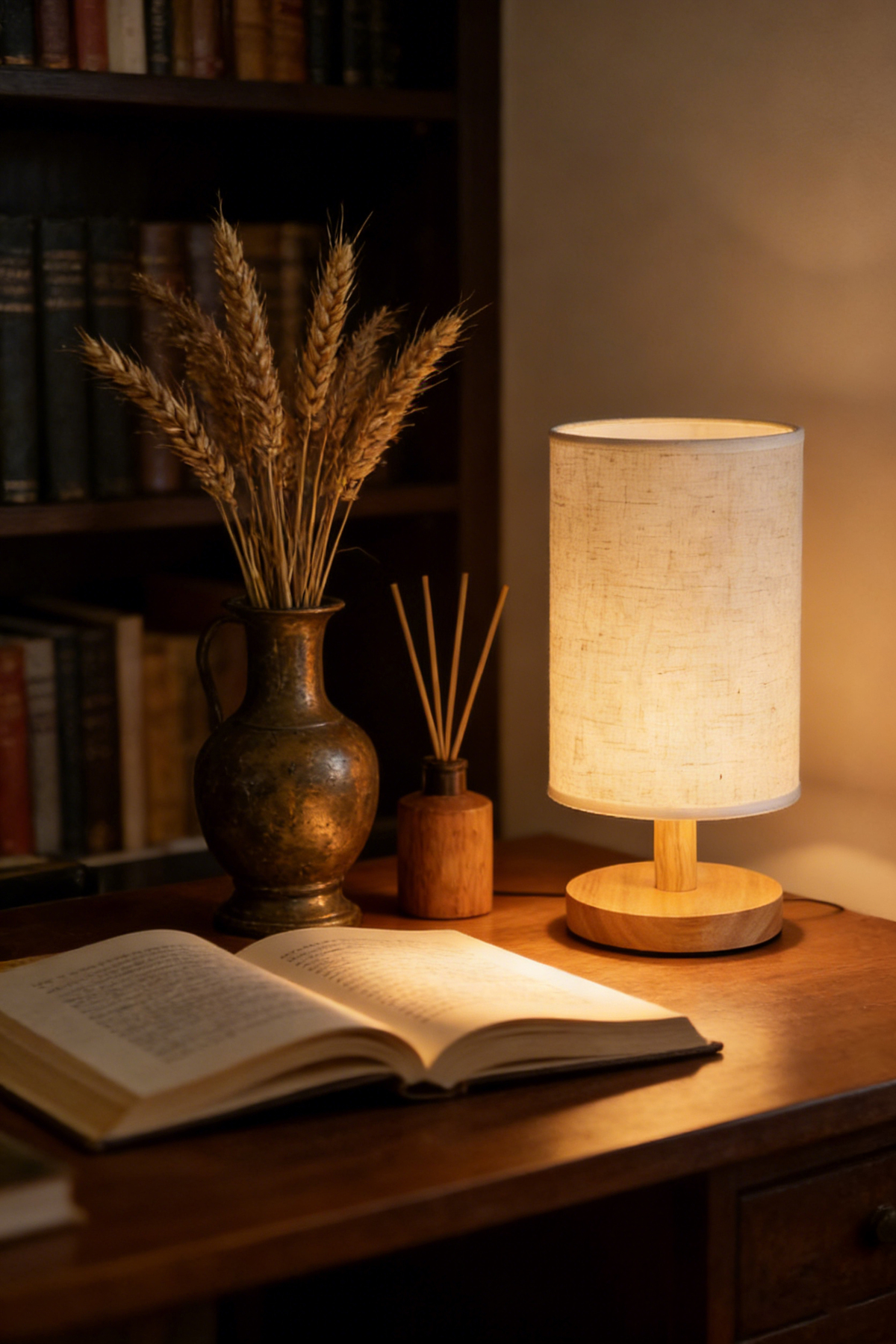 مصباح طاولة LED لغرفة النوم وغرفة المعيشة، إضاءة د...