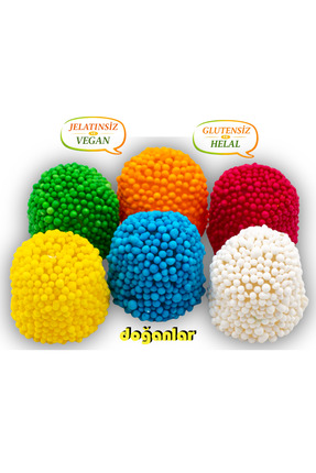 DOĞANLAR GIDA Mini Kaskaslı Jöle ŞEKERLEME JELATİNSİZ -DOĞAL-HELAL-VEGAN -GLU...