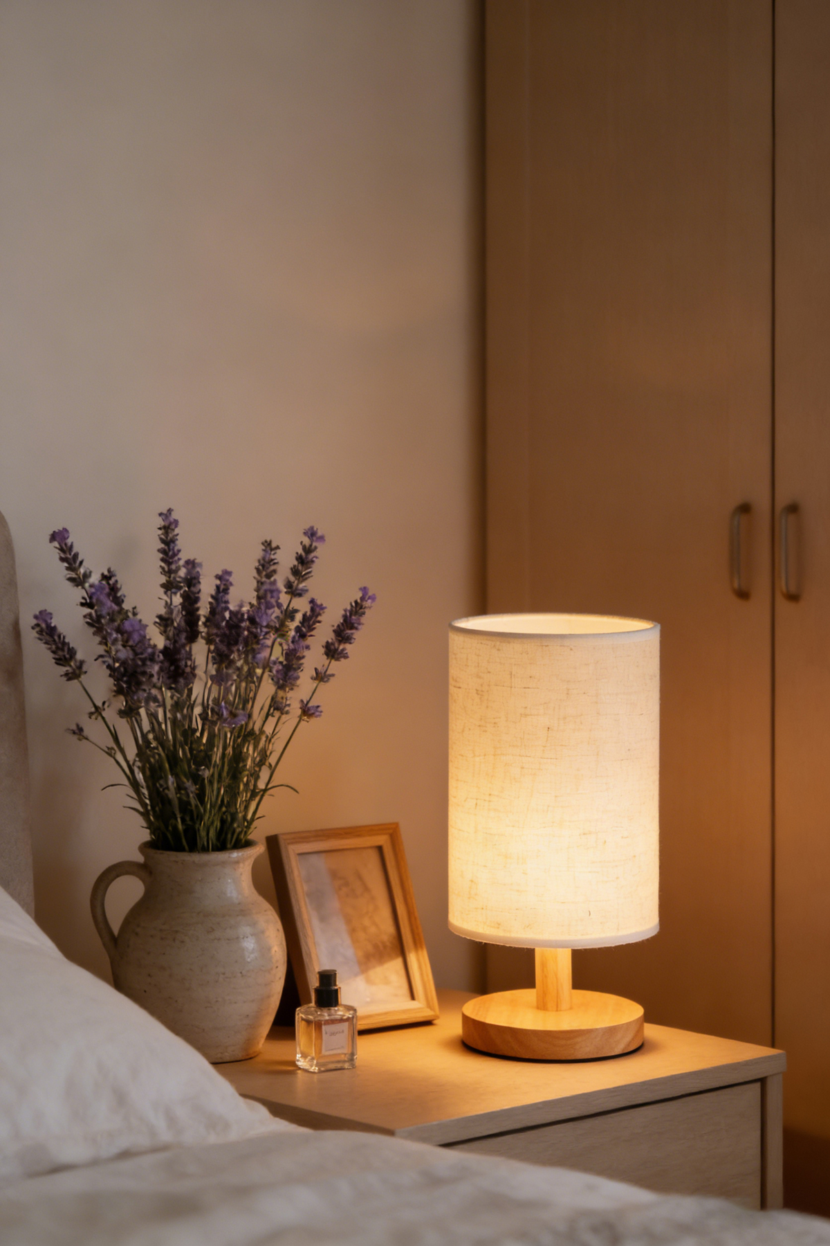 مصباح طاولة LED لغرفة النوم وغرفة المعيشة، إضاءة د...