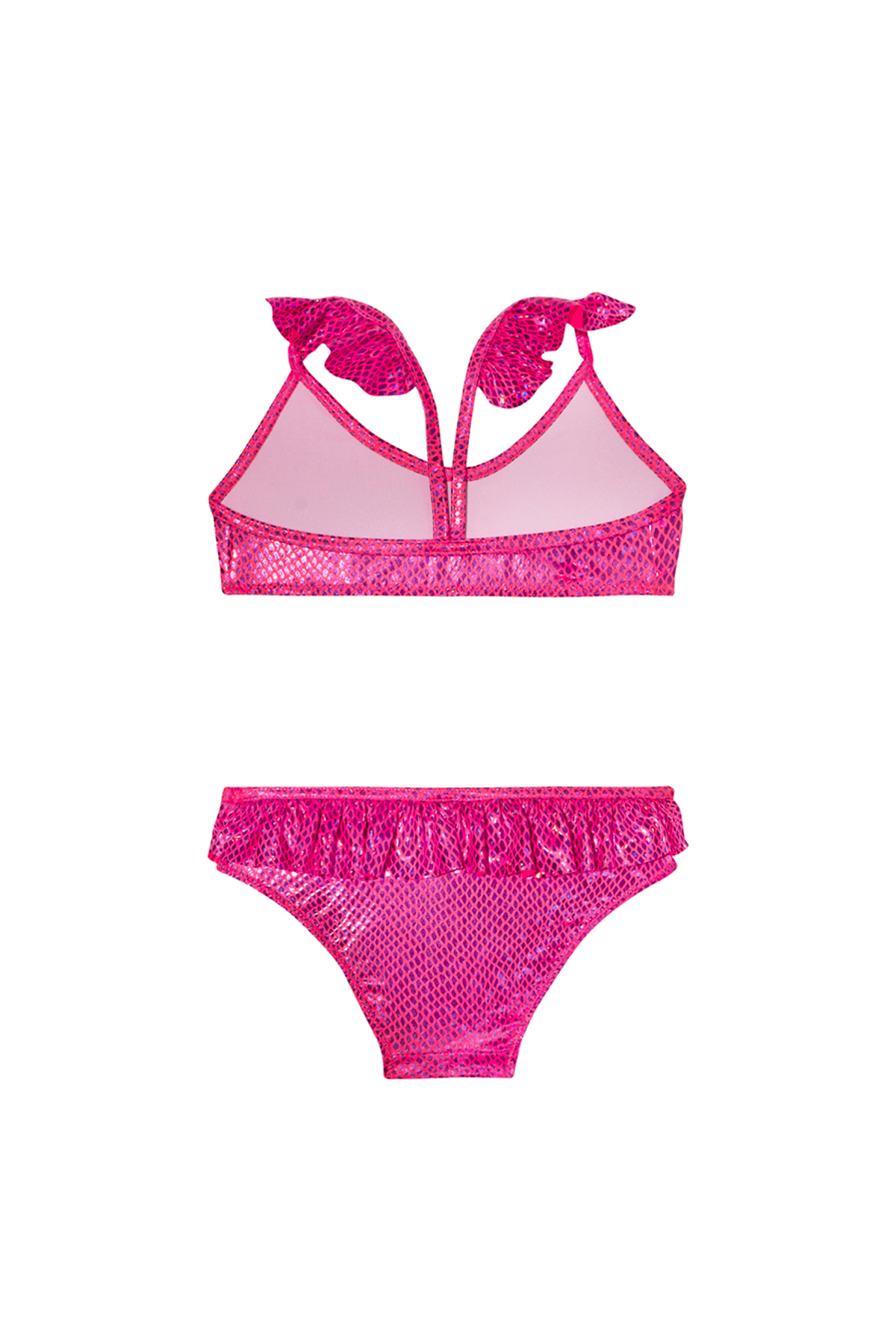 SLIPSTOP Rubin Jr Fırfırlı Varaklı Kız Çocuk Deniz Havuz Uv Korumalı Bikini fotoğrafı 2 (önizleme)