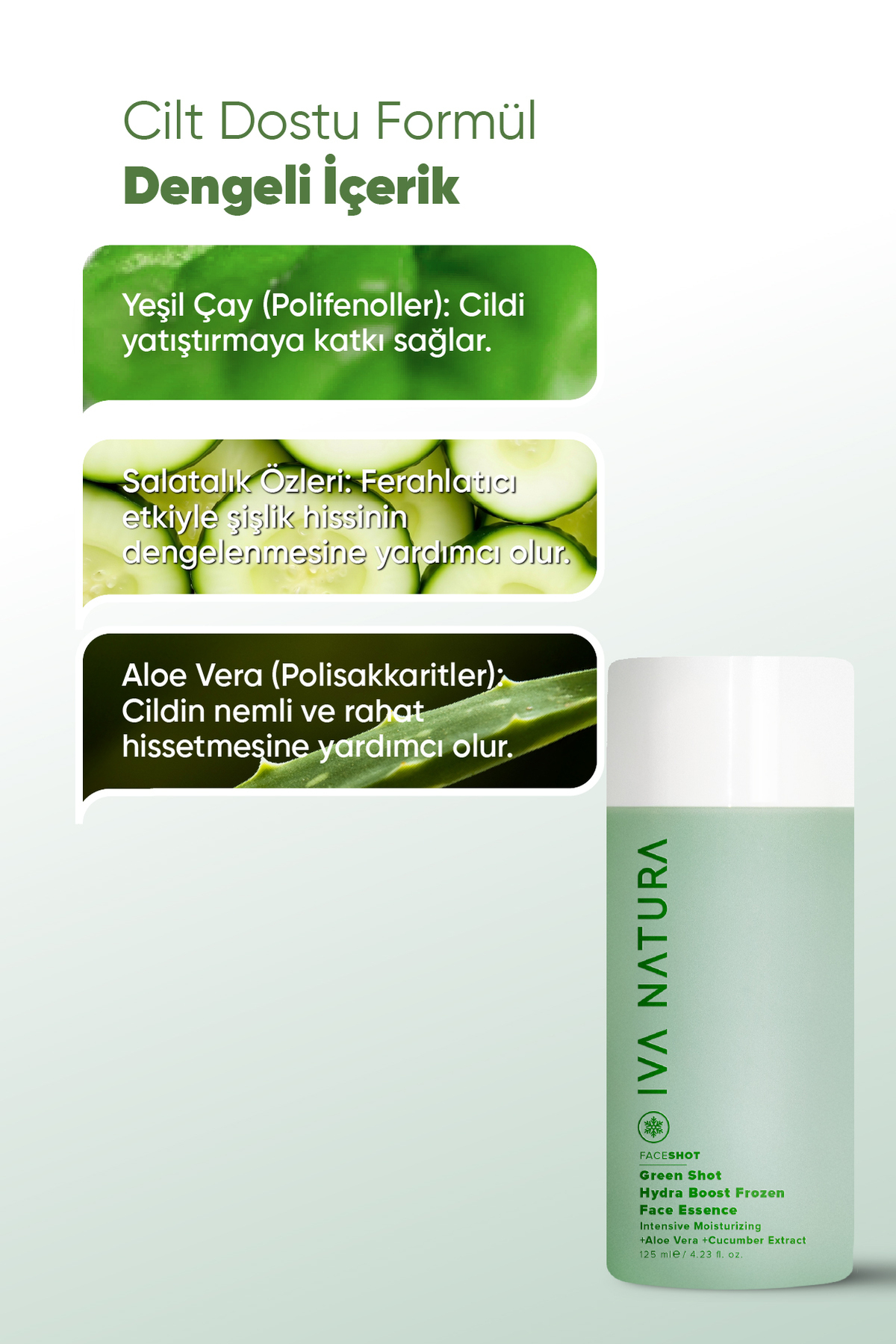 Green Face Shot - Frozen Face Essence 3'lü Set (ESSENCE BİLEKLİK HAVLU BUZ KALIBI) — Face Shot 3'lü set — تصویر 6 از 8