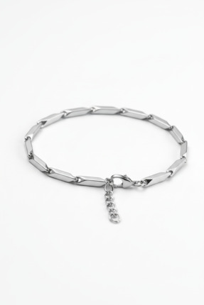 HERİF Aksesuar Erkek Küp Üçgen Model Ayarlanabilir 19+3cm Çelik Bileklik