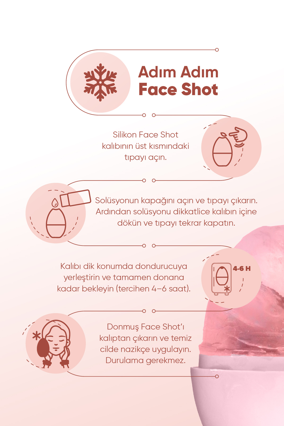 Red Face Shot - Frozen Face Essence 3'lü Set (ESSENCE BİLEKLİK HAVLU BUZ KALIBI) — RedShot3 — تصویر 4 از 8