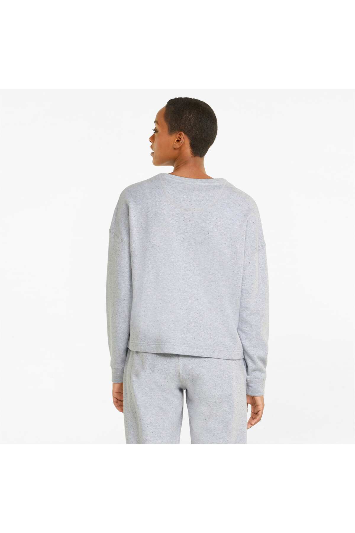 Puma RE:COLLECTION Rahat Kesim Bisiklet Yaka Kadın Sweatshirt görsel 3