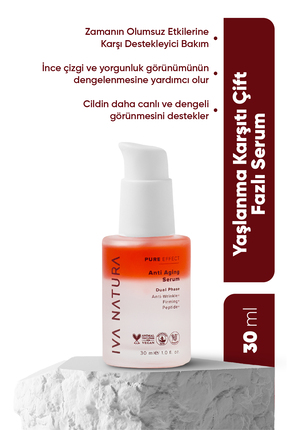Iva Natura Peptit Destekli Yaşlanma Karşıtı Serum Kırışıklık Görünümünü Deste...