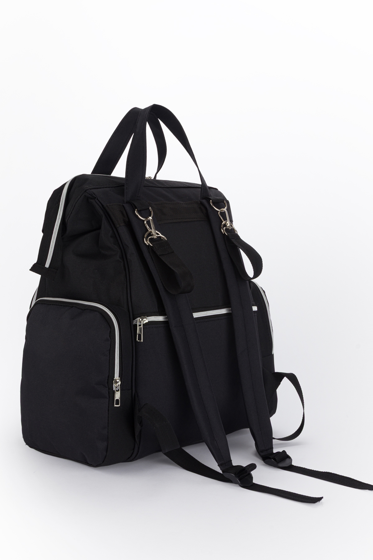 Lui Baby Anne Bebek Bakım Sırt Çantası Termos Biberon Bölmeli ve Bebek Arabası Metal Askı Aparatlı Lüks Model fotoğrafı 4 (önizleme)