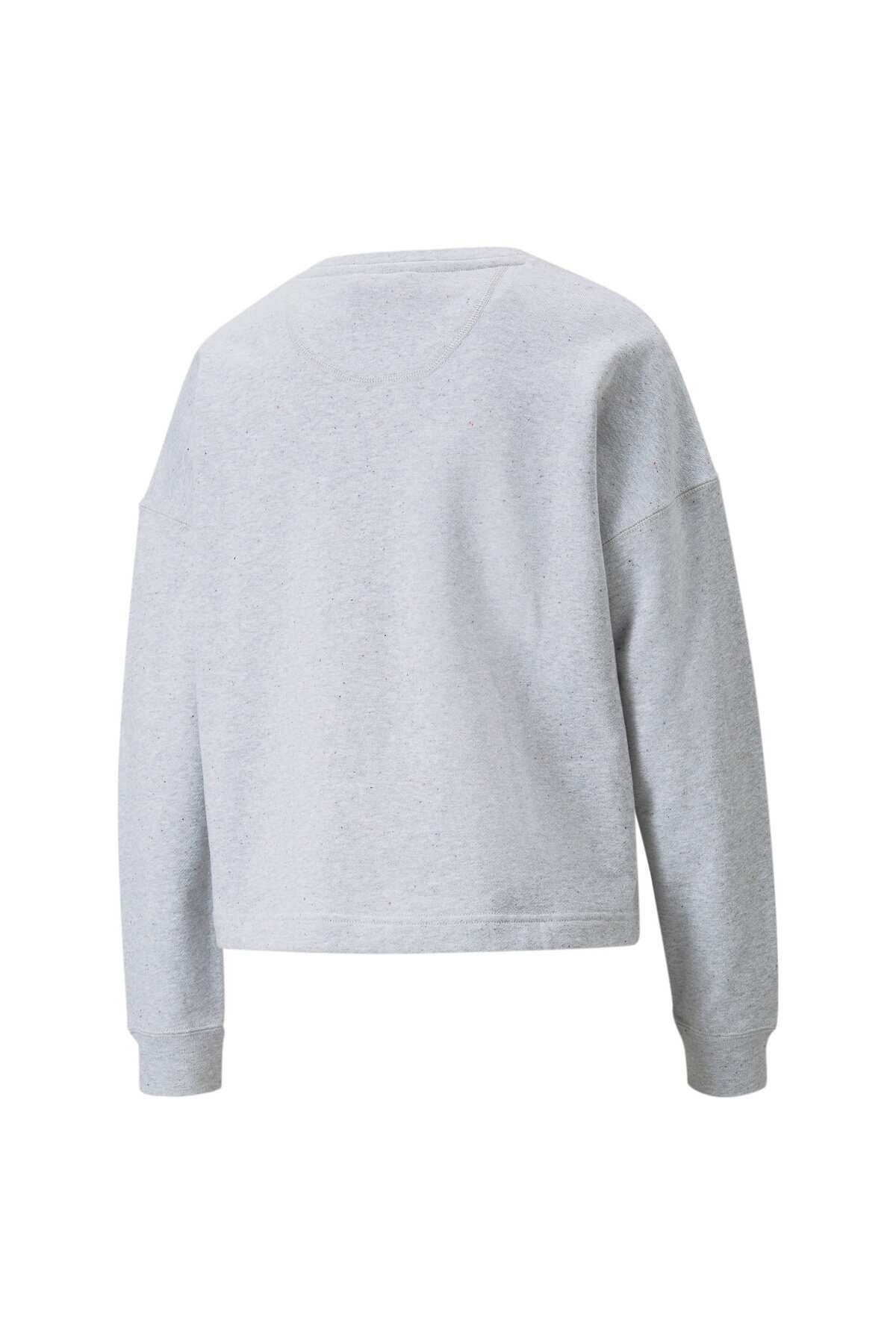 Puma RE:COLLECTION Rahat Kesim Bisiklet Yaka Kadın Sweatshirt görsel 4