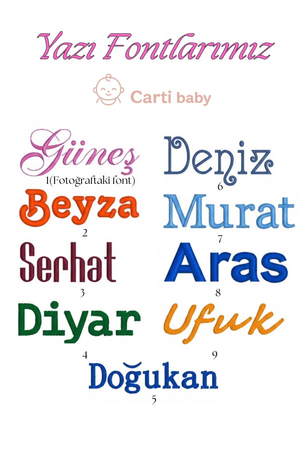 CARTI Kişiye Özel Nakışlı %100 Pamuk Dört Kat Müslin Bebek Ana Kucağı- Puset Örtüsü fotoğrafı 6 (önizleme)