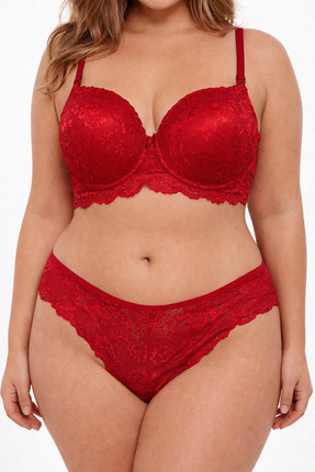 Merzu Dantelli Destekli Sütyen Takım