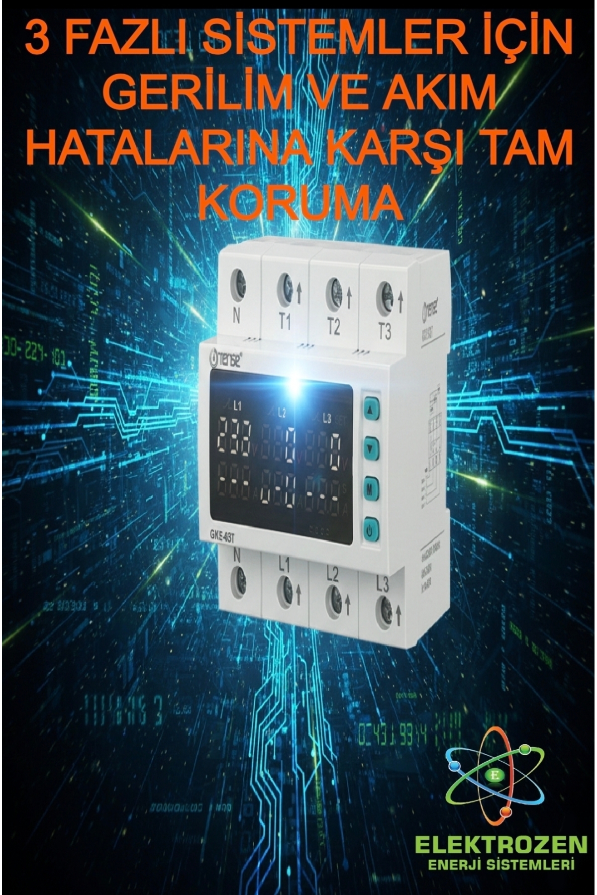 Three-phase Voltage Protection and Current Protection Relay (63a)