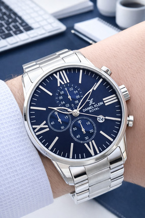 Daniel Klein Çelik Kordon Lacivert Kadran Takvimi Aktif 3 Atm Erkek Kol Saati...