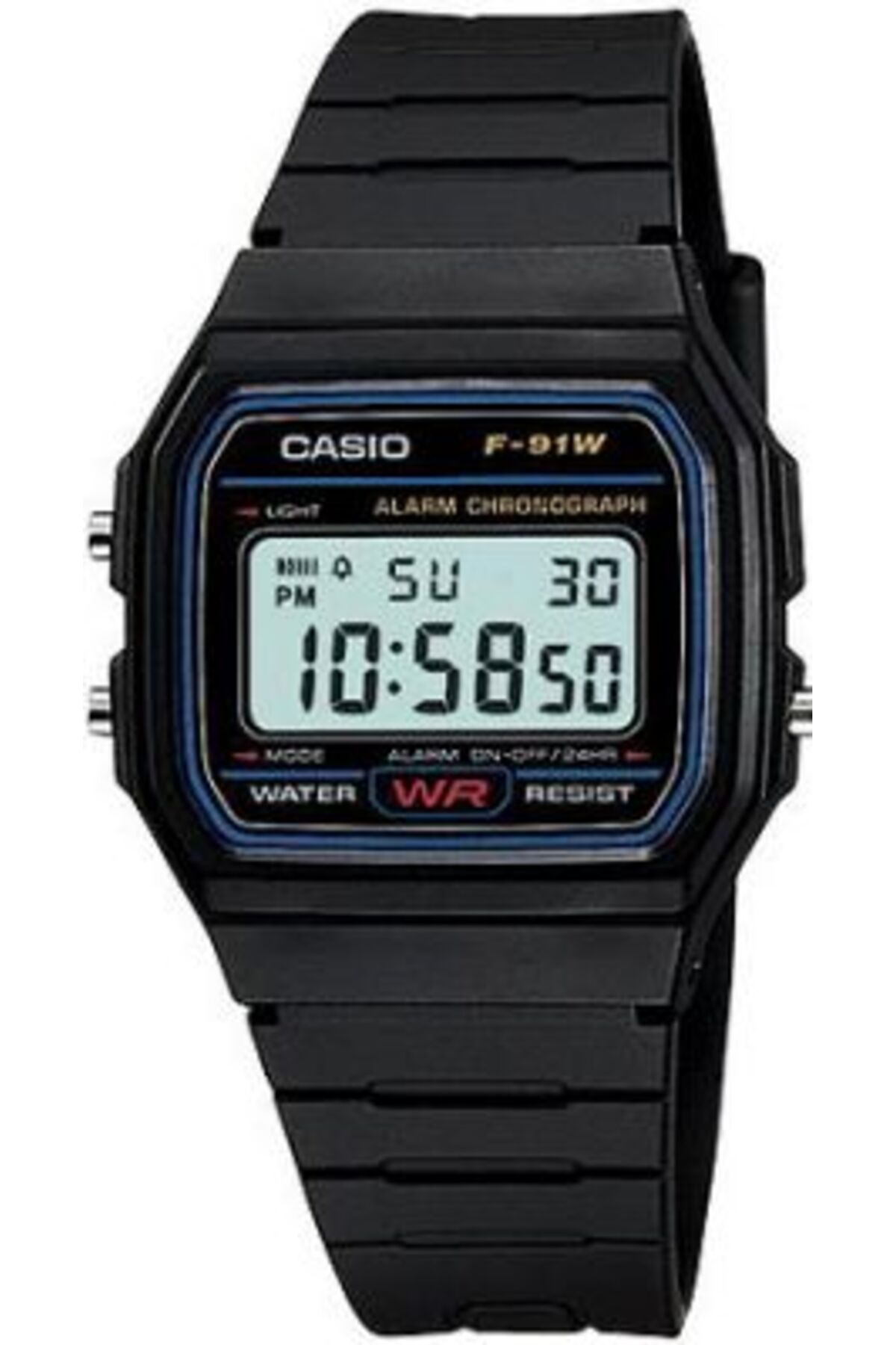 Casio  F-91W-1DG ERKEK KOL SAATİ ( 2 Yıl Türkiye Tek Distribütörü Ersa Saat Garantilidir) - Görsel 3
