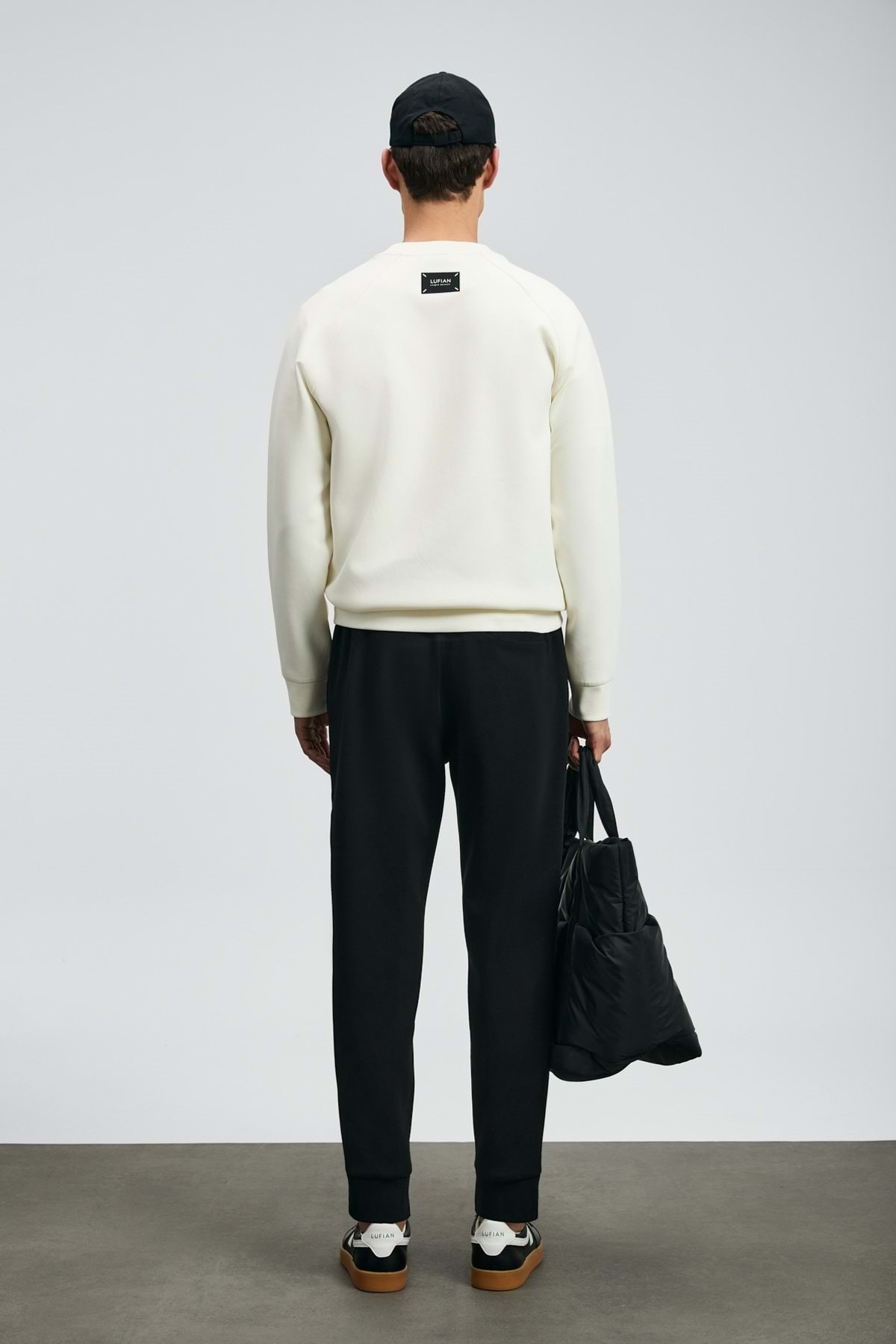 Lufian 112030181 Cosmo Erkek Sweatshirt BEYAZ görsel 7