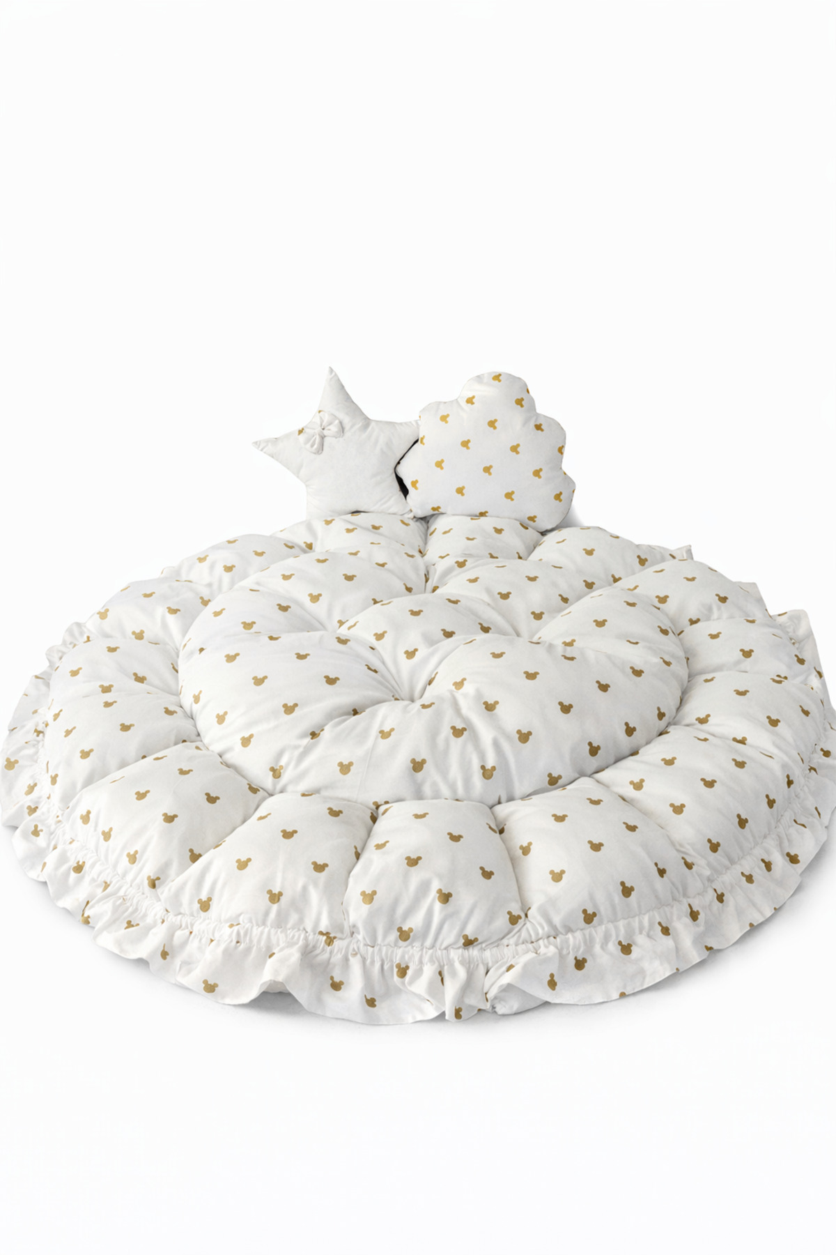 Jaju Baby Babynest Sevimli Gold Mouse Açılır-kapanır Oyun Minderi Jaju-babynest Anne Yanı Bebek Yatağı fotoğrafı 3 (önizleme)