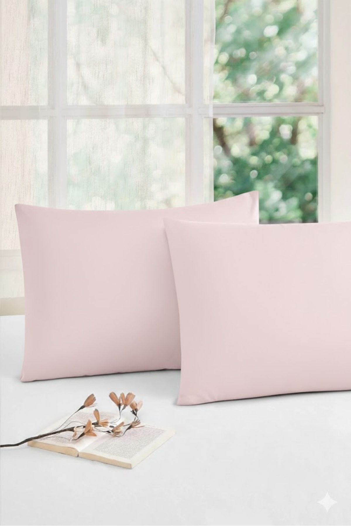 Colourist2-Piece Pillowcase Light Pink