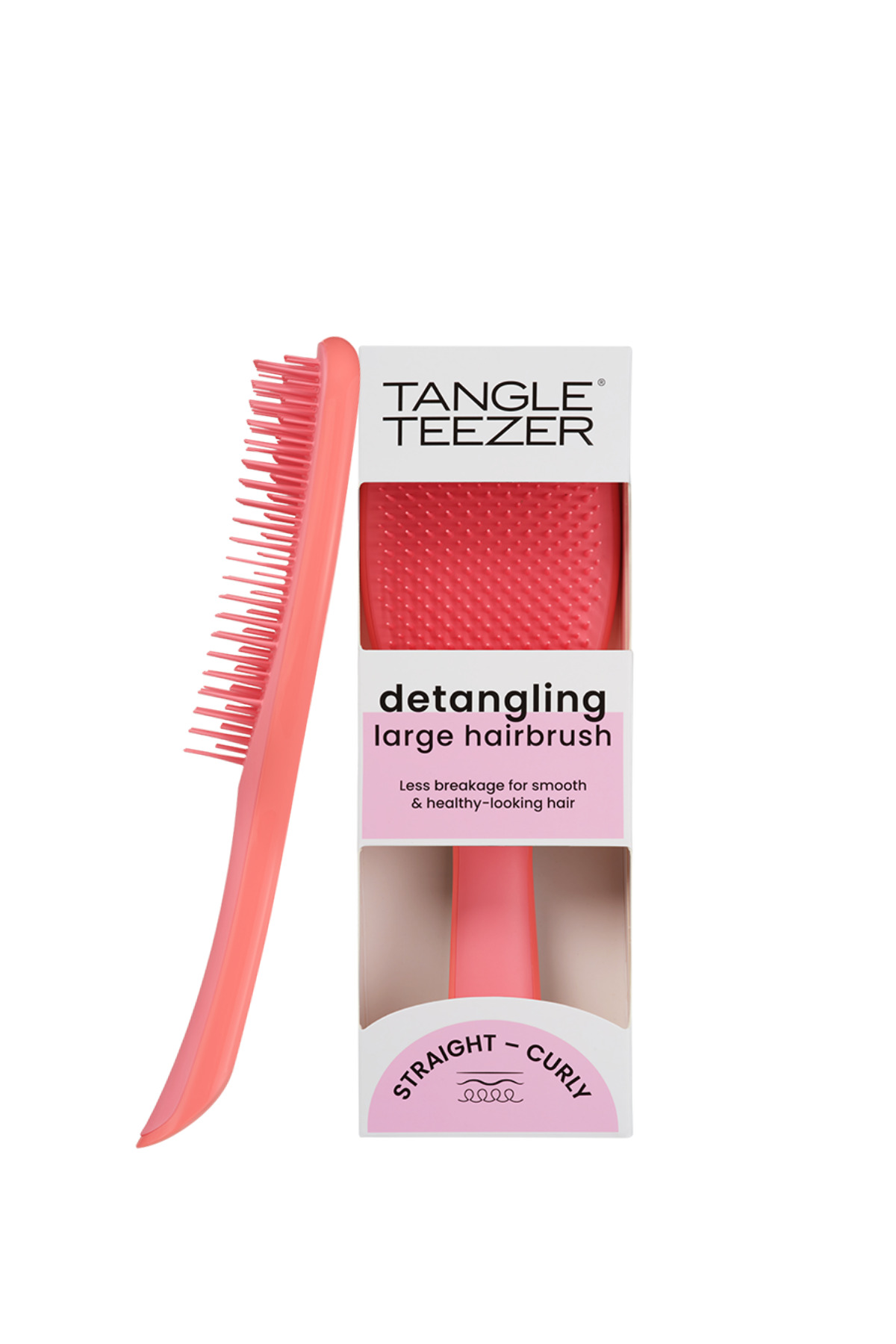 تنگل تیزر برس موی گره باز کن عالی با رنگ صورتی ماهی سالمون