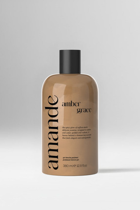 Amande Amber ve Safran Kokulu Parfümlü Duş Jeli 380ml I Vegan, Nemlendirci ve...