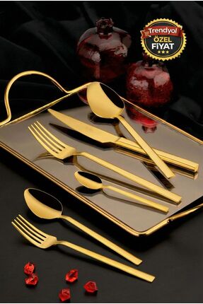 ÖZLİFE Hüma Titanyum 36 Parça Çatal Kaşık Bıçak Takımı