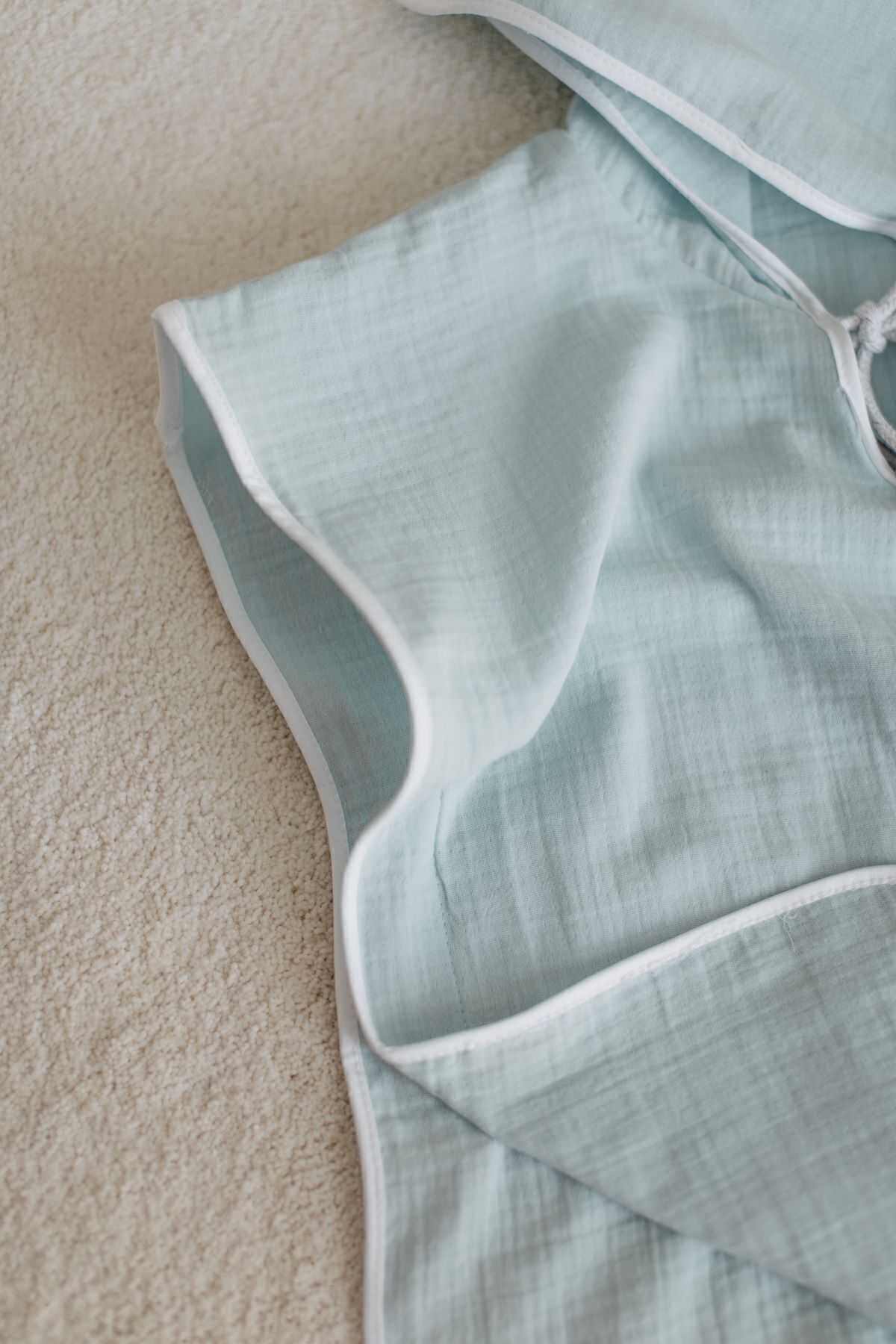 Bedeca %100 Organik Pamuk Müslin Panço - Kız Erkek Bebek Çocuk Panço, Plaj Pançosu, Bornoz fotoğrafı 4 (önizleme)