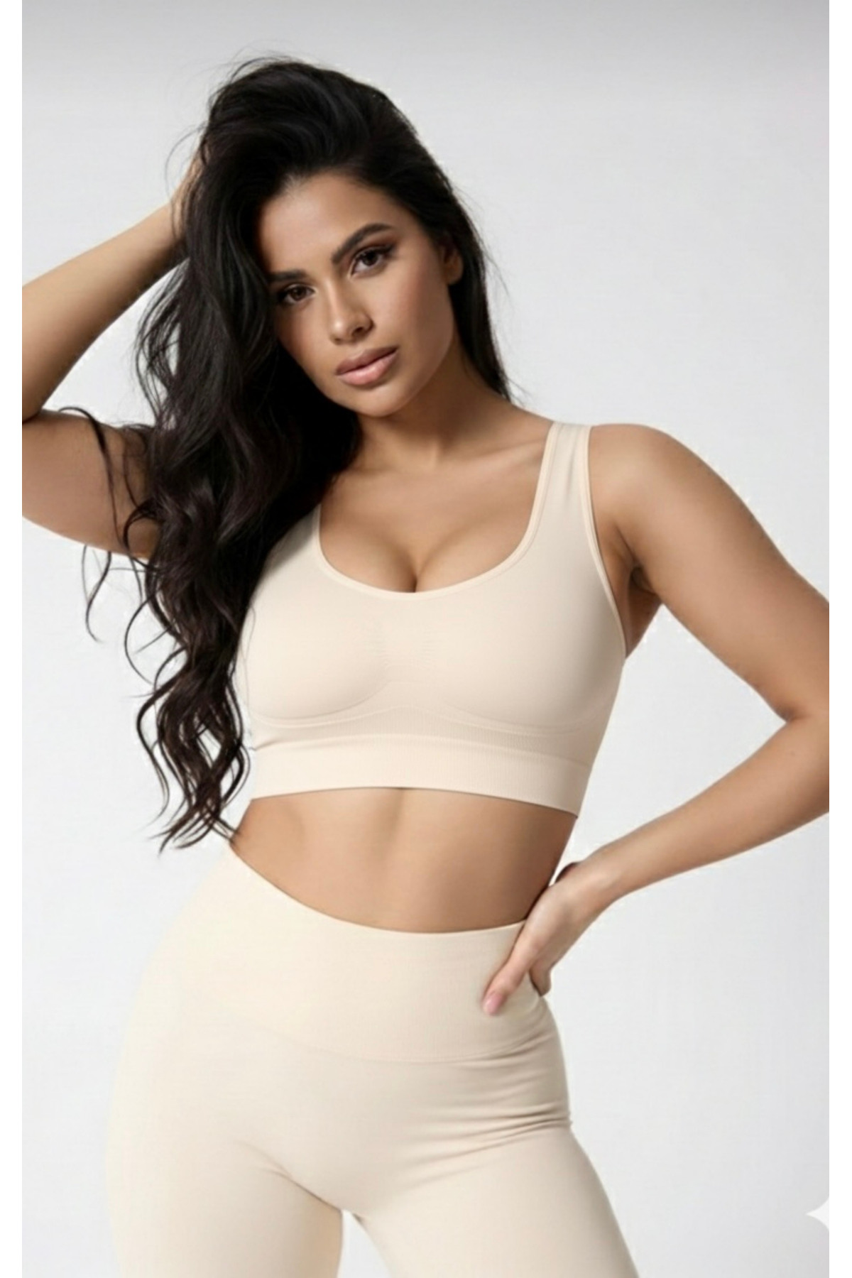 SWEETKORSE Göğüs Toparlayıcı Kalın Askılı Spor Büstiyer Korse