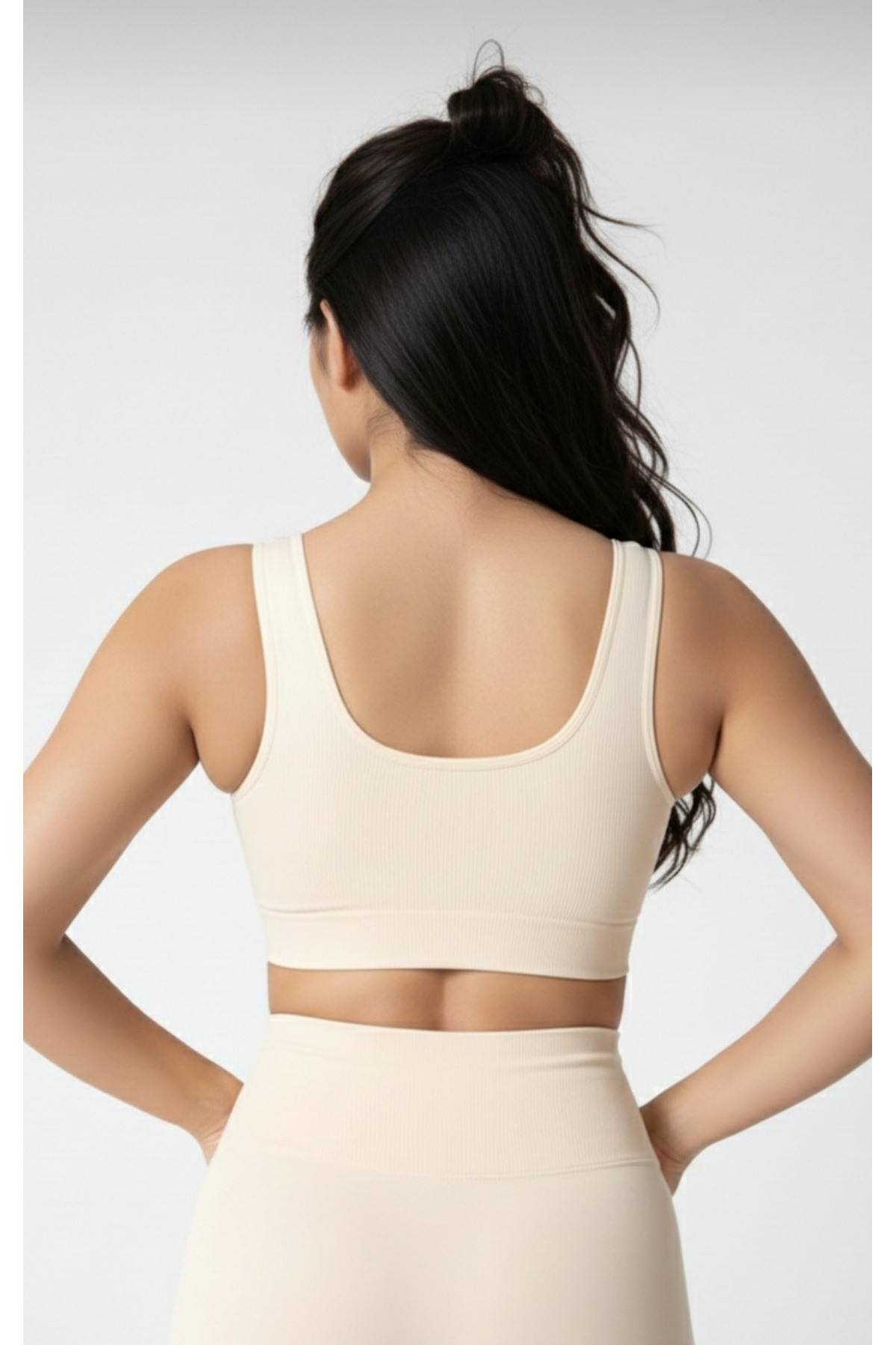 SWEETKORSE Göğüs Toparlayıcı Kalın Askılı Spor Büstiyer Korse görsel 7