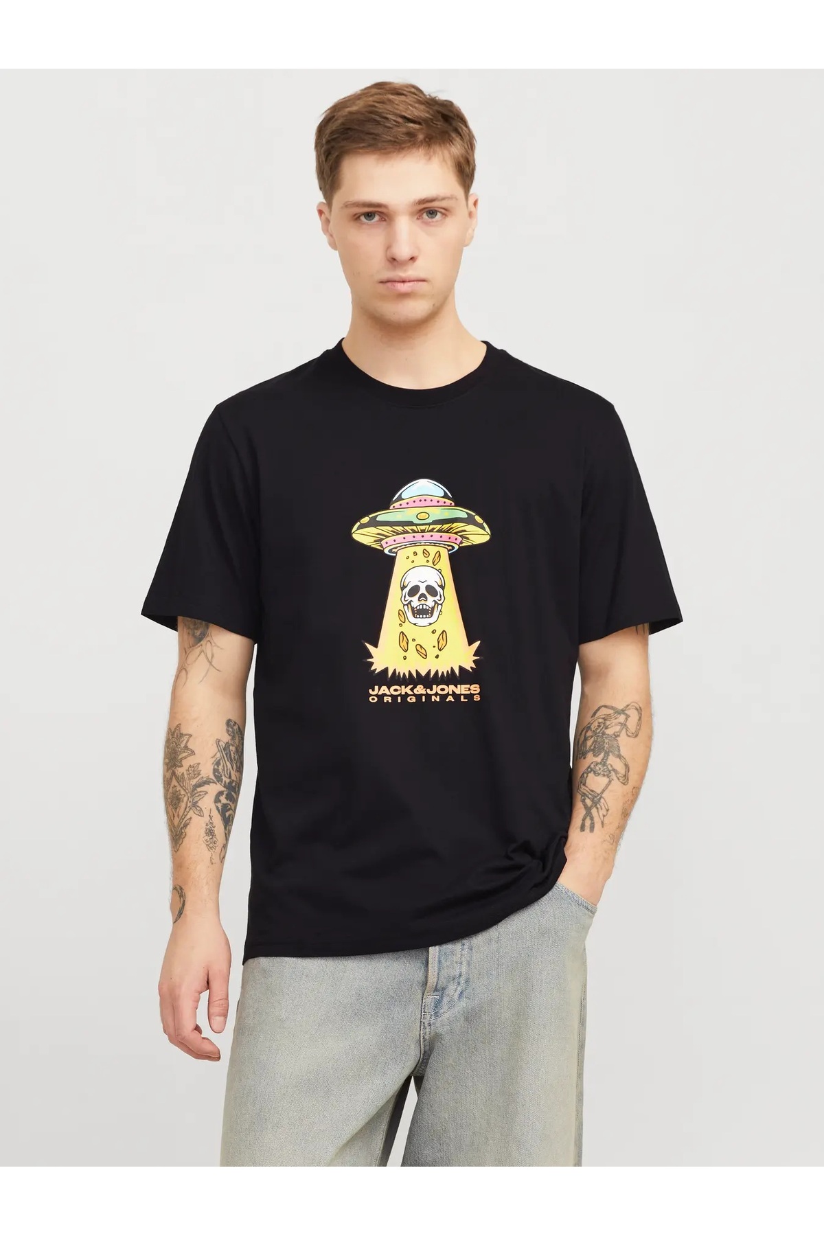 تیشرت مردانه طرح دار آستین کوتاه | جک اند جونز Jack & Jones 25YW21000165 - تصویر 3