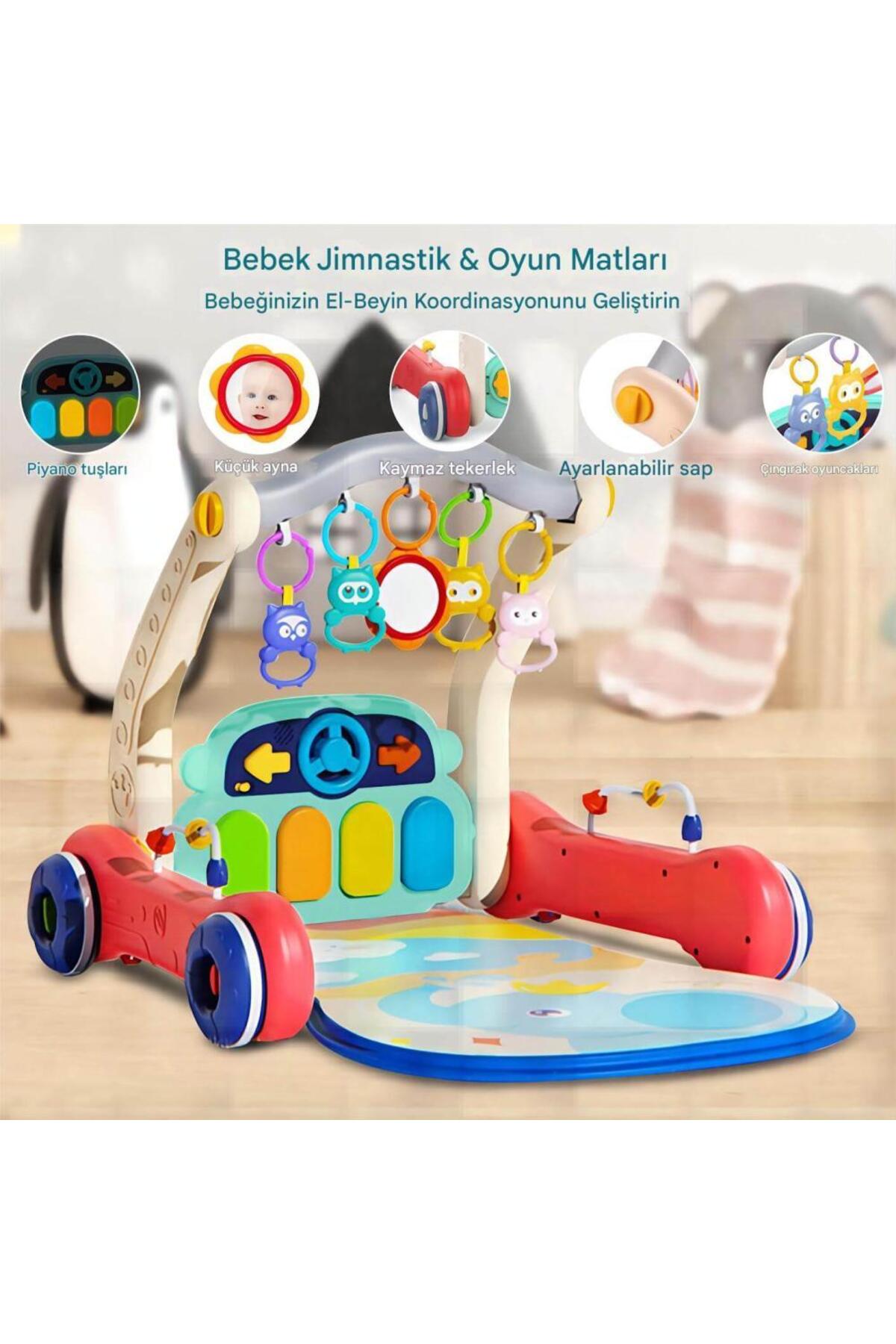 robokids 2‑in‑1 Gelişim Akıllı Yürüteç & Aktivite Masası | Müzikli & Işıklı, Ayarlanabilir Yükseklik fotoğrafı 3 (önizleme)