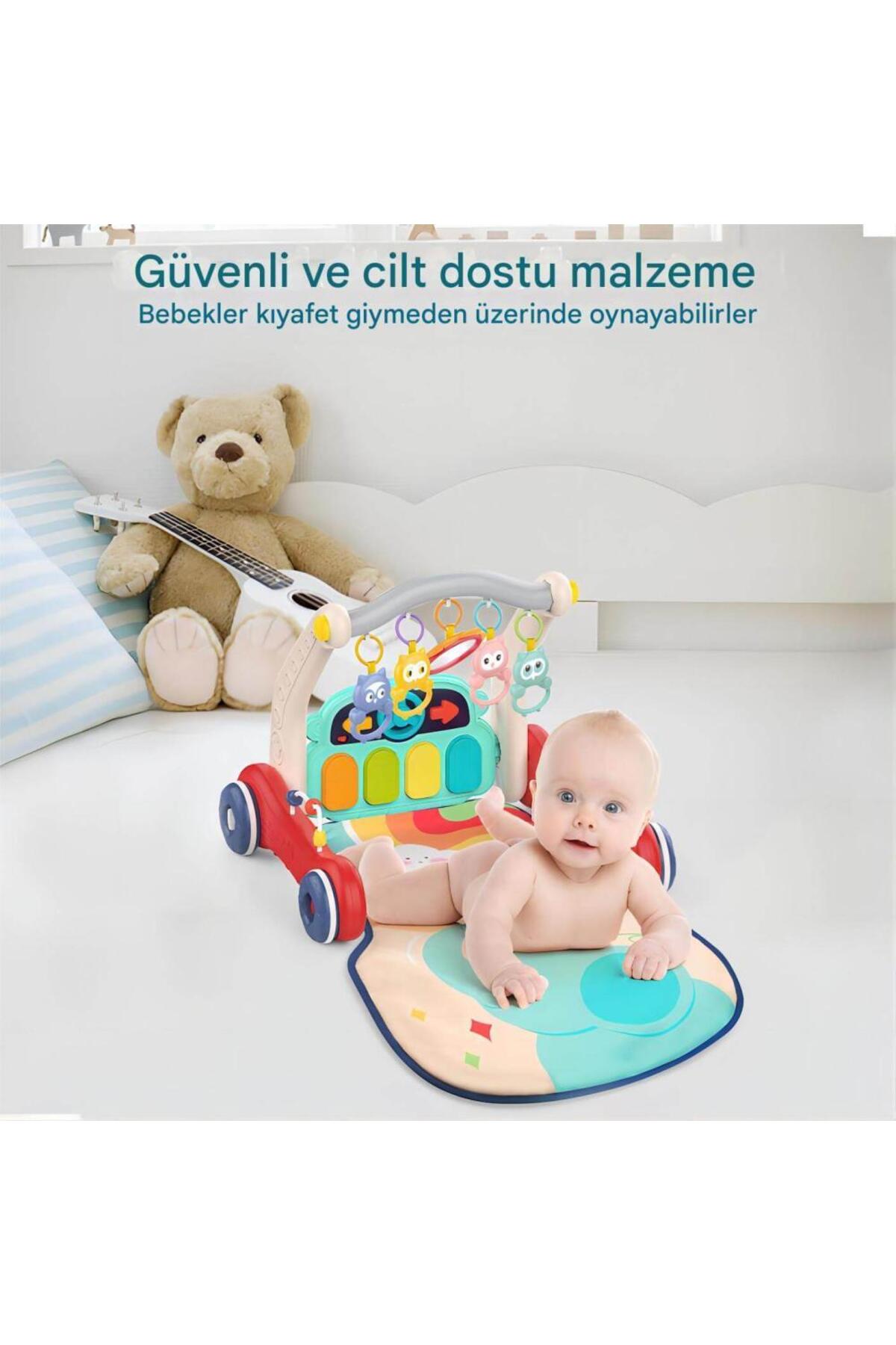 robokids 2‑in‑1 Gelişim Akıllı Yürüteç & Aktivite Masası | Müzikli & Işıklı, Ayarlanabilir Yükseklik fotoğrafı 5 (önizleme)