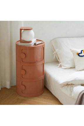 miniforms Duru 3 Çekmeceli Komodin Toz Pembe