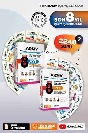 Marka Yayınları TYT AYT Son 8 Yıl Arşiv Serisi Tıpkı Basım Fasikül Fasikül Çı...