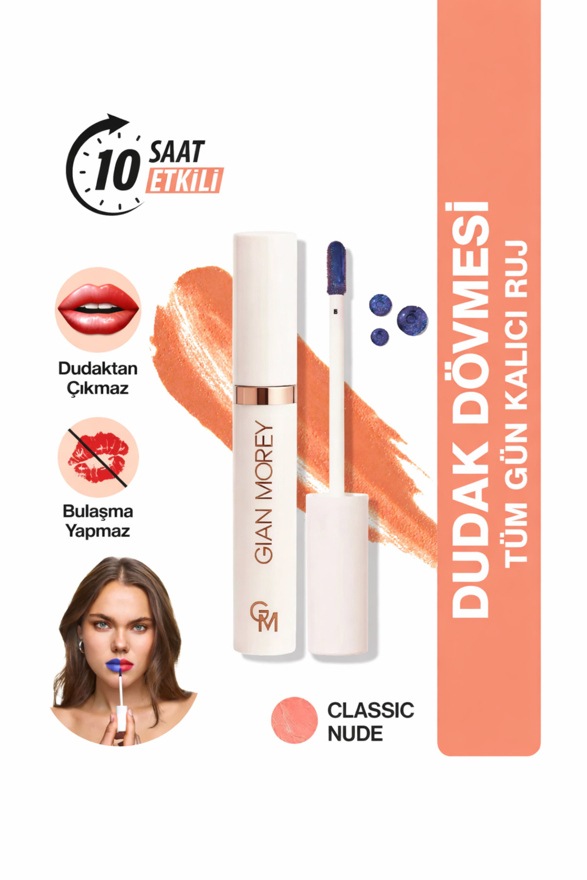 Gian Morey Dudak Dövmesi Classic Nude Kalıcı Ruj - Fiyatı, Yorumları